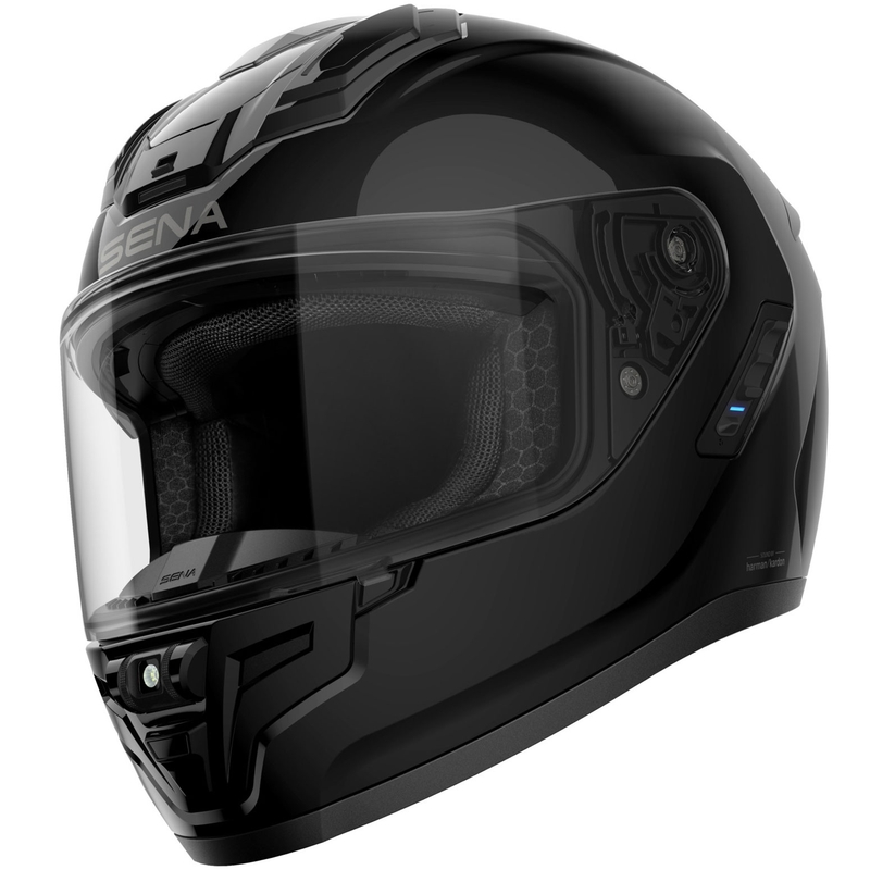 Integrální helma na motorku SENA Phantom s Mesh headsetem lesklá černá