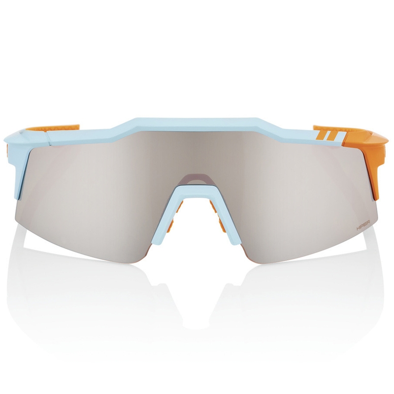Sluneční brýle 100% SPEEDCRAFT SL Soft Tact Two Tone Hiper se stříbrným sklem