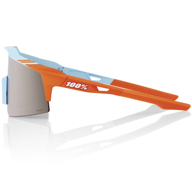 Sluneční brýle 100% SPEEDCRAFT SL Soft Tact Two Tone Hiper se stříbrným sklem