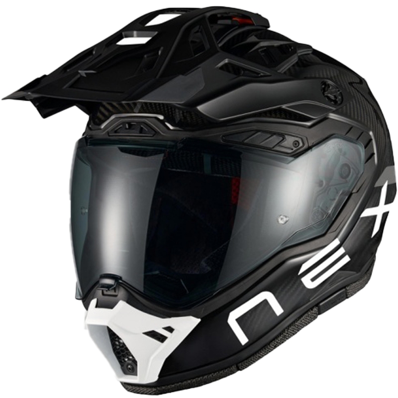 Enduro helma na motorku Nexx X.Rally FIM Racing 2 Carbon černo-bílá