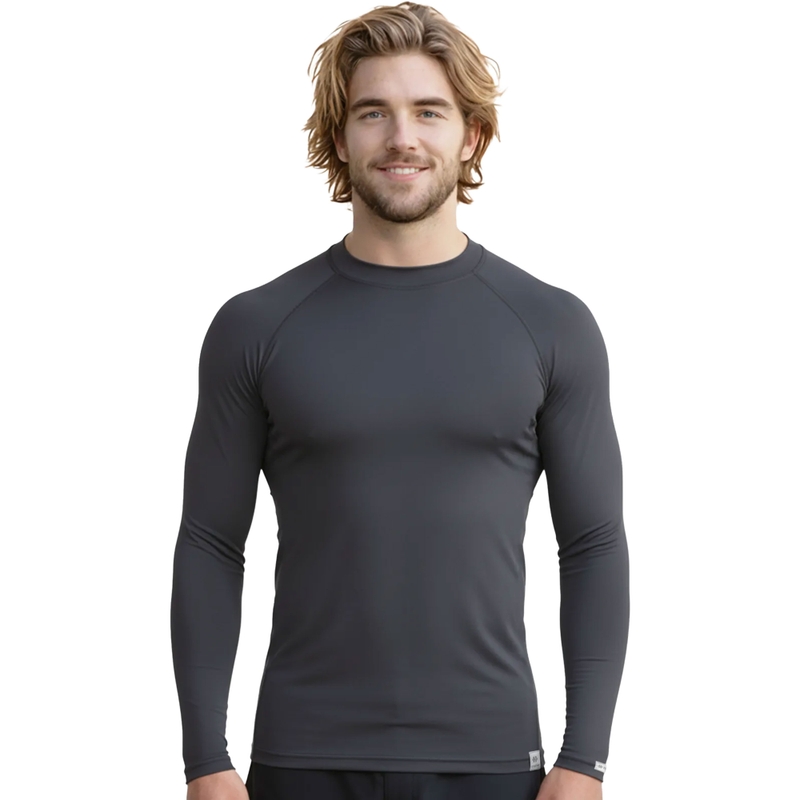 Termo triko nanosilver® Raglan antracitově šedé - dlouhý rukáv