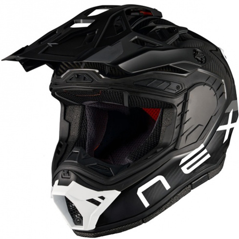 Enduro helma na motorku Nexx X.Rally FIM Racing 2 Carbon černo-bílá