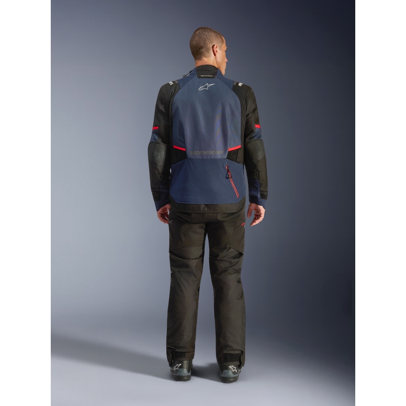 Bunda na motorku Alpinestars Andes V4 Drystar tmavě modro-modro-černá