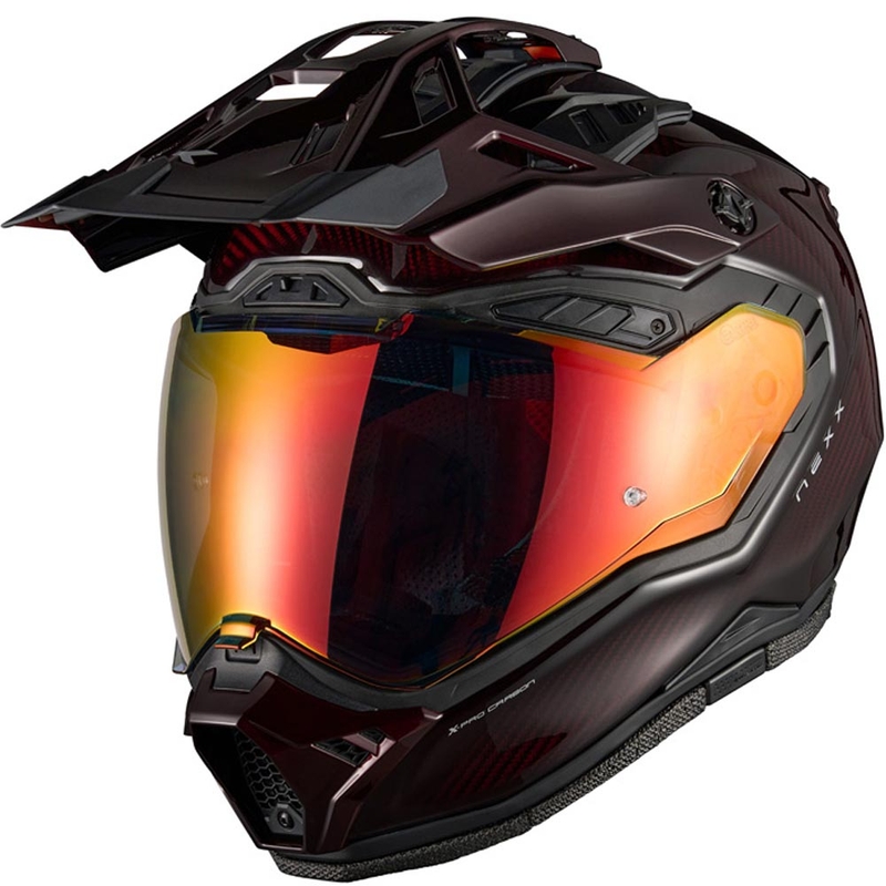 Enduro helma na motorku Nexx X.Rally Namib Carbon červená