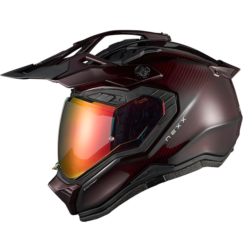 Enduro helma na motorku Nexx X.Rally Namib Carbon červená