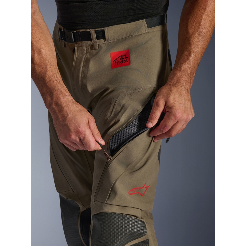 Kalhoty na motorku Alpinestar Nazca 3L Gore-Tex PRO světle hnědo-černé