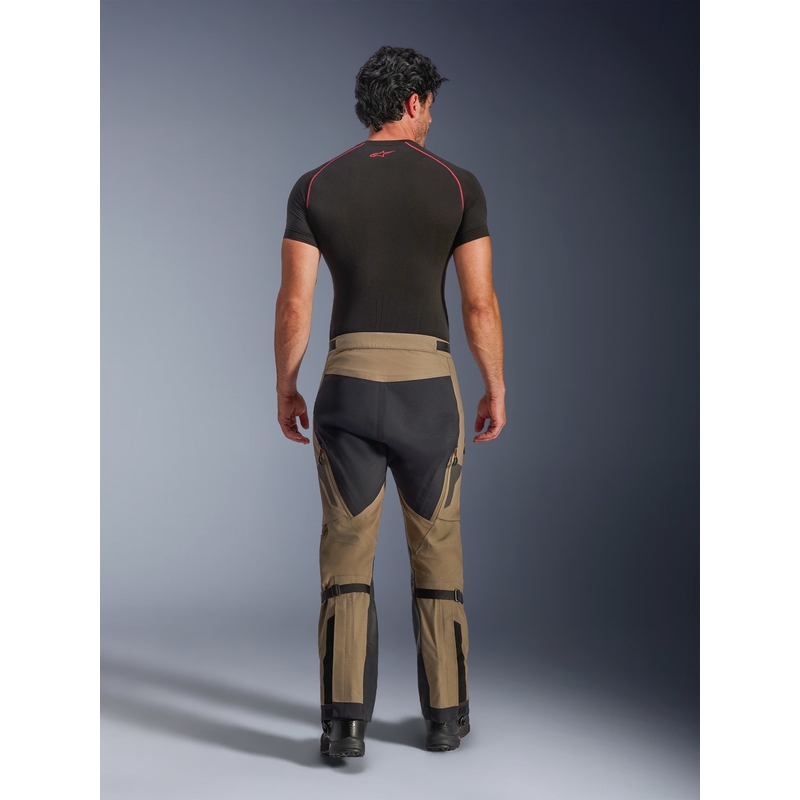 Kalhoty na motorku Alpinestar Nazca 3L Gore-Tex PRO světle hnědo-černé