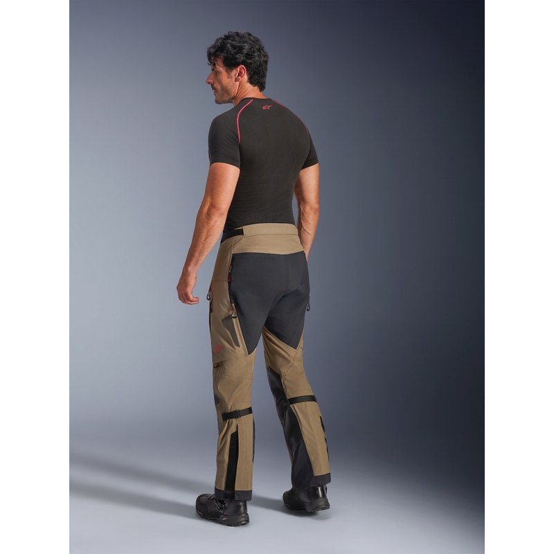 Kalhoty na motorku Alpinestar Nazca 3L Gore-Tex PRO světle hnědo-černé