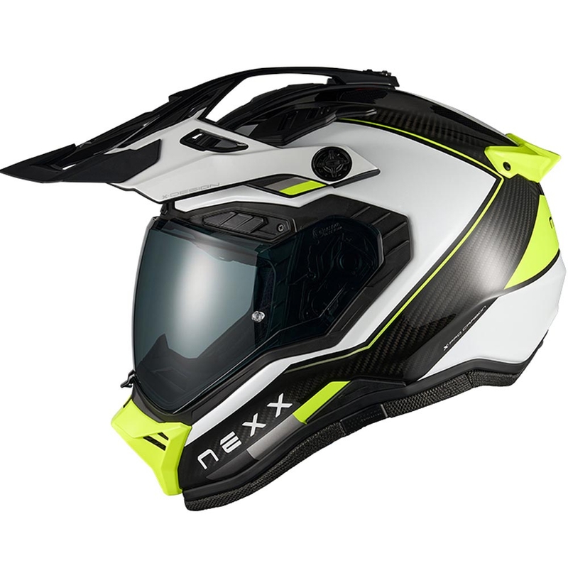 Enduro helma na motorku Nexx X.Rally Raid bílo-fluo žlutá