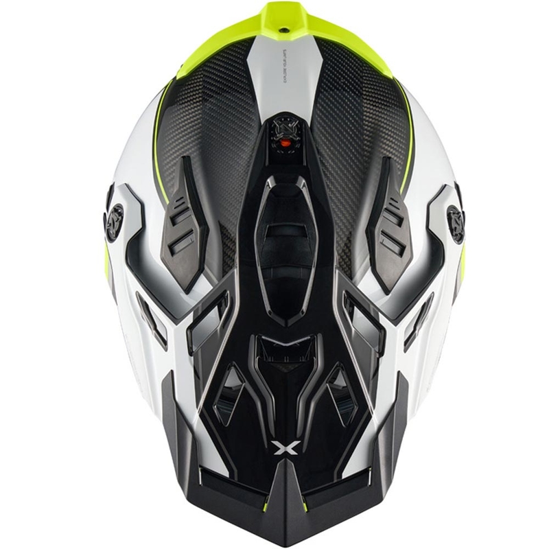 Enduro helma na motorku Nexx X.Rally Raid bílo-fluo žlutá