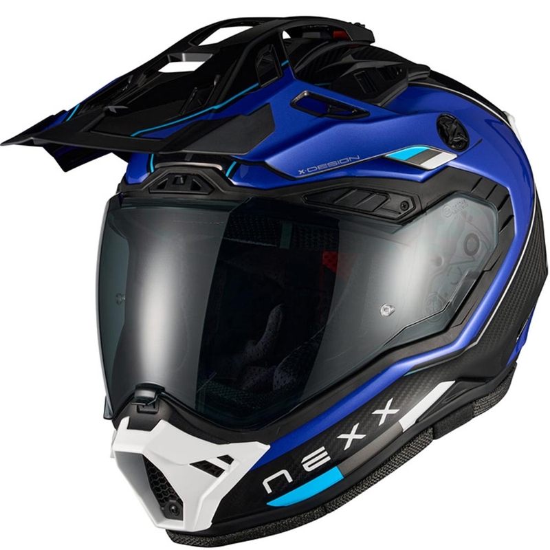 Enduro helma na motorku Nexx X.Rally Raid modro-bílá