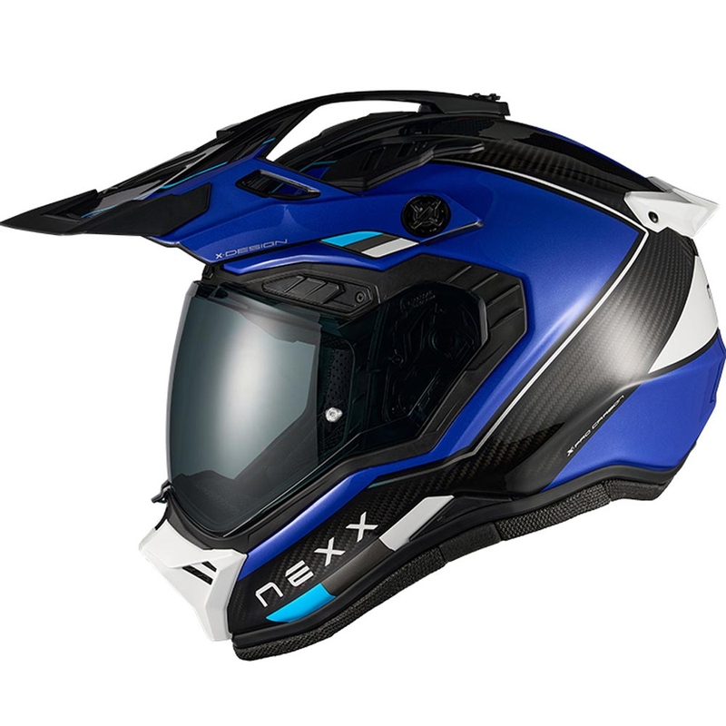 Enduro helma na motorku Nexx X.Rally Raid modro-bílá