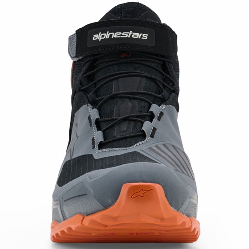 Boty na motorku Alpinestars CR-X Drystar černo-tmavě šedo-oranžové
