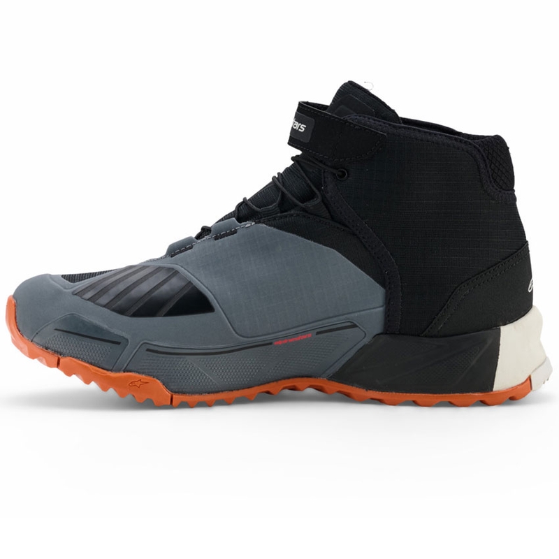 Boty na motorku Alpinestars CR-X Drystar černo-tmavě šedo-oranžové