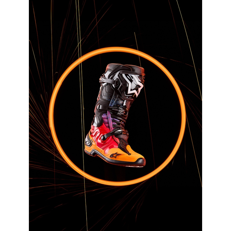 Boty na motorku Alpinestars Tech 10 limitovaná edice Black Hole černo-barevné
