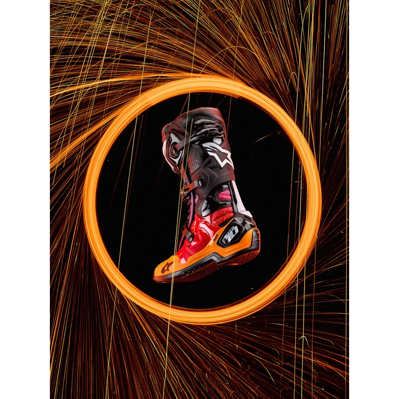 Boty na motorku Alpinestars Tech 10 limitovaná edice Black Hole černo-barevné