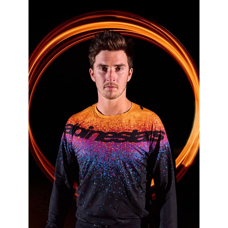 Motokrosový dres Alpinestars Supertech limitovaná edice Black Hole černo-barevný