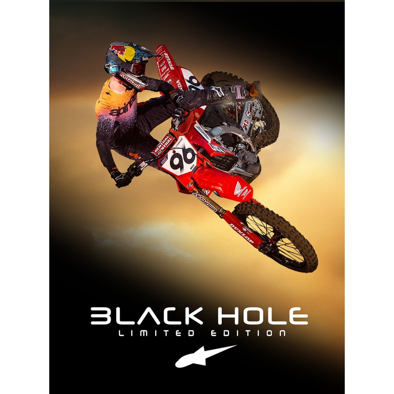 Motokrosový dres Alpinestars Supertech limitovaná edice Black Hole černo-barevný