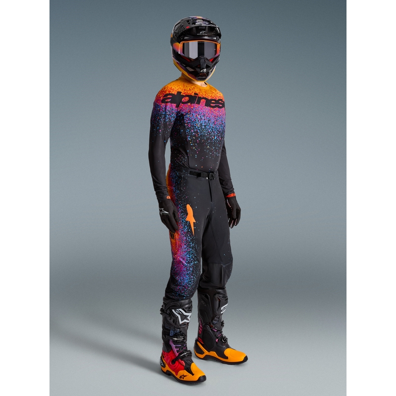 Motokrosový dres Alpinestars Supertech limitovaná edice Black Hole černo-barevný