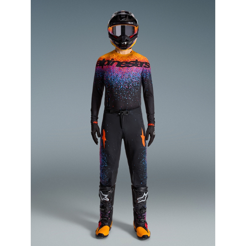 Motokrosový dres Alpinestars Supertech limitovaná edice Black Hole černo-barevný