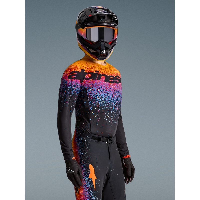 Motokrosový dres Alpinestars Supertech limitovaná edice Black Hole černo-barevný