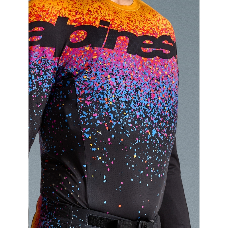 Motokrosový dres Alpinestars Supertech limitovaná edice Black Hole černo-barevný