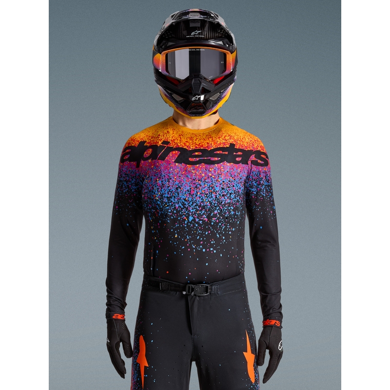 Motokrosový dres Alpinestars Supertech limitovaná edice Black Hole černo-barevný