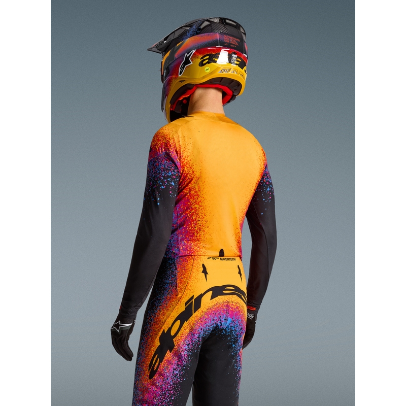 Motokrosový dres Alpinestars Supertech limitovaná edice Black Hole černo-barevný