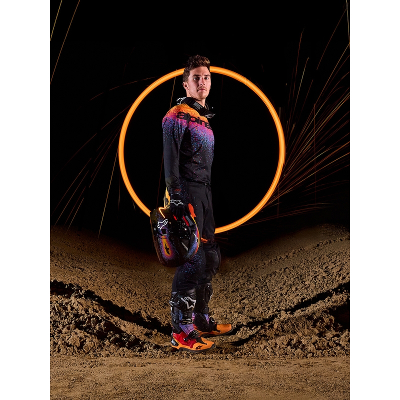 Motokrosový dres Alpinestars Supertech limitovaná edice Black Hole černo-barevný