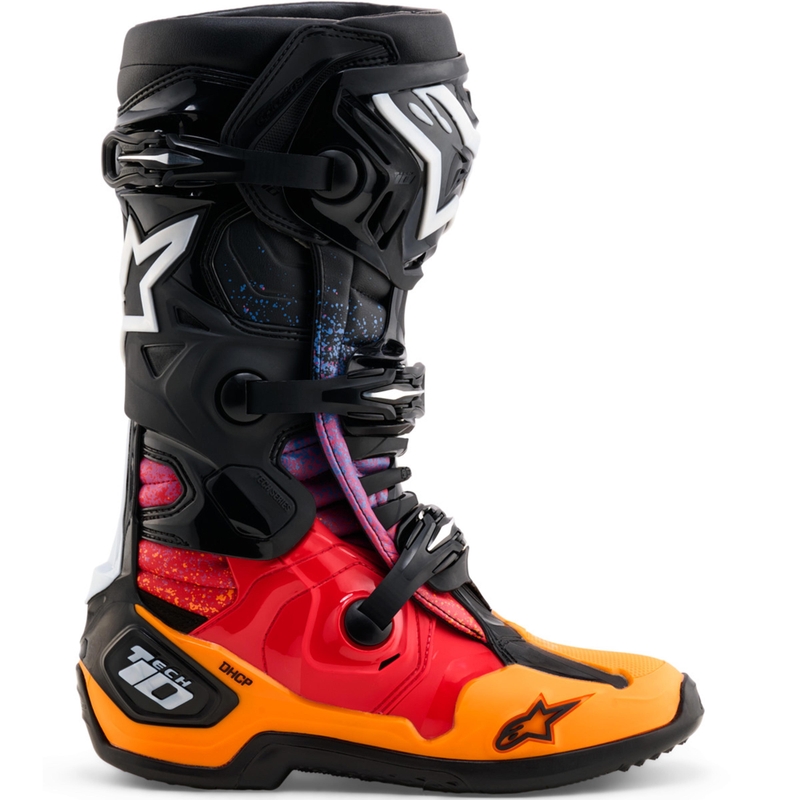 Boty na motorku Alpinestars Tech 10 limitovaná edice Black Hole černo-barevné