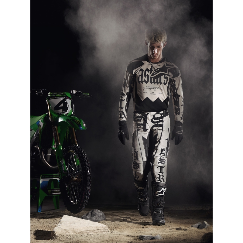 Motokrosový dres Alpinestars Techstar limitovaná edice Wolf Dust pískovo-černý