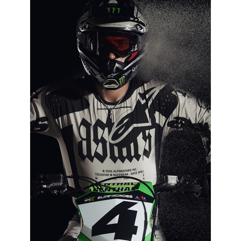 Motokrosový dres Alpinestars Techstar limitovaná edice Wolf Dust pískovo-černý