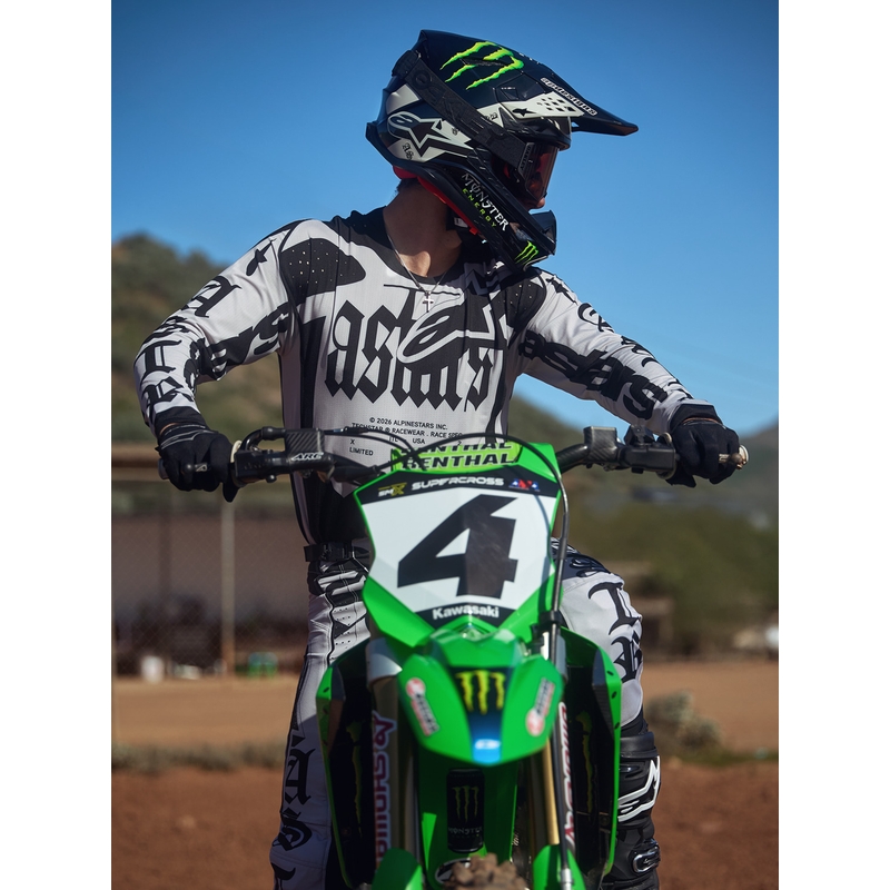 Motokrosový dres Alpinestars Techstar limitovaná edice Wolf Dust pískovo-černý