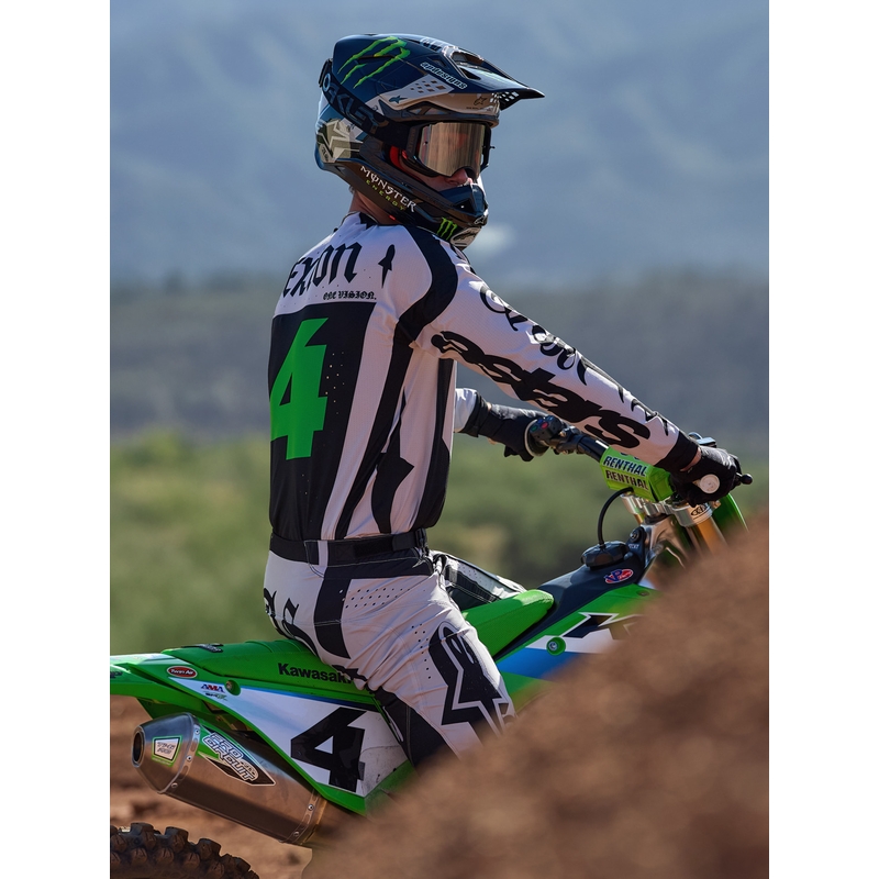 Motokrosový dres Alpinestars Techstar limitovaná edice Wolf Dust pískovo-černý