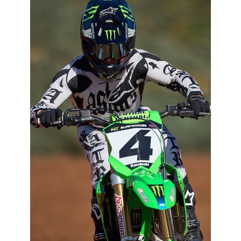 Motokrosový dres Alpinestars Techstar limitovaná edice Wolf Dust pískovo-černý