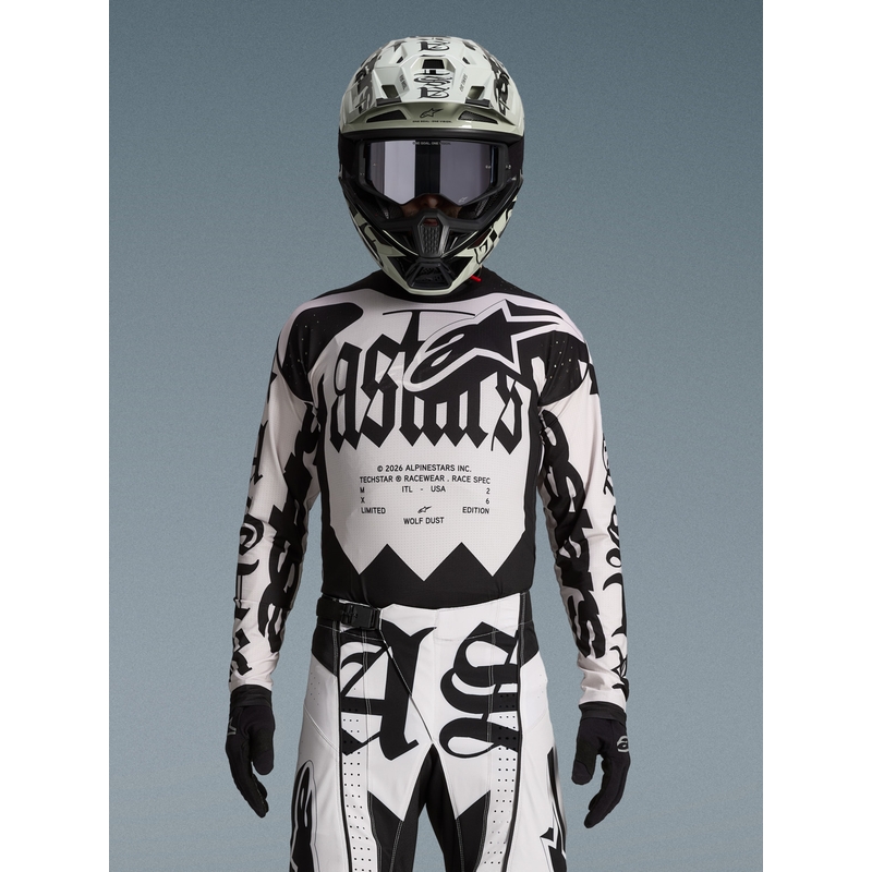 Motokrosový dres Alpinestars Techstar limitovaná edice Wolf Dust pískovo-černý