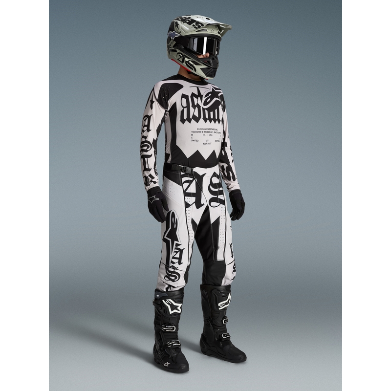 Motokrosový dres Alpinestars Techstar limitovaná edice Wolf Dust pískovo-černý