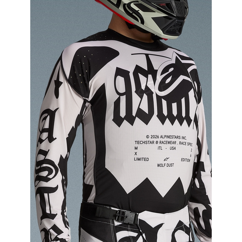 Motokrosový dres Alpinestars Techstar limitovaná edice Wolf Dust pískovo-černý