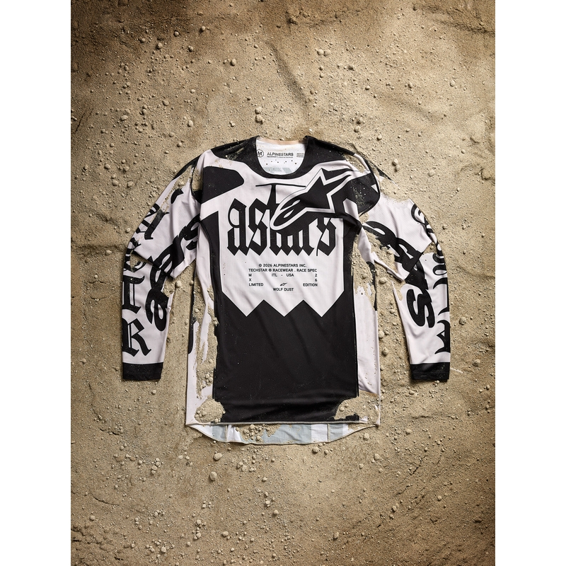 Motokrosový dres Alpinestars Techstar limitovaná edice Wolf Dust pískovo-černý