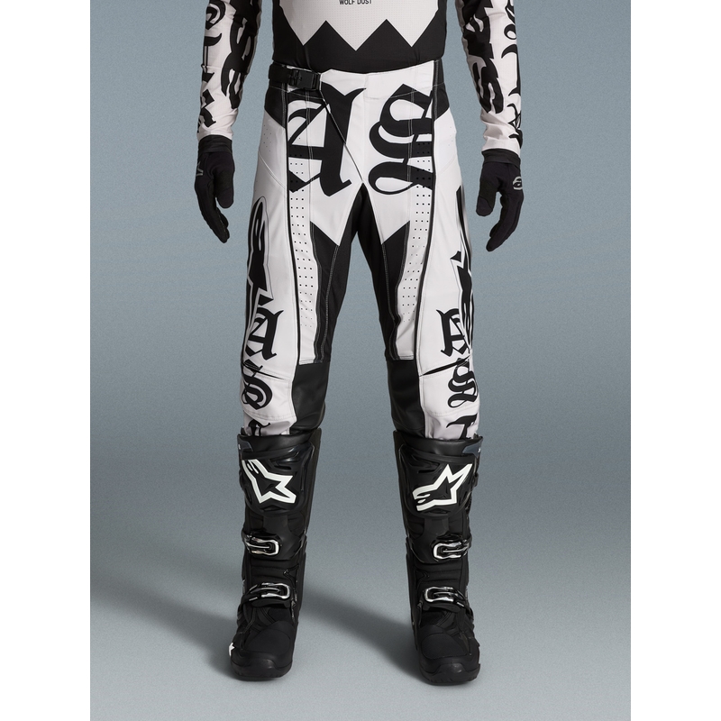 Motokrosové kalhoty Alpinestars Techstar limitovaná edice Wolf Dust pískovo-černé
