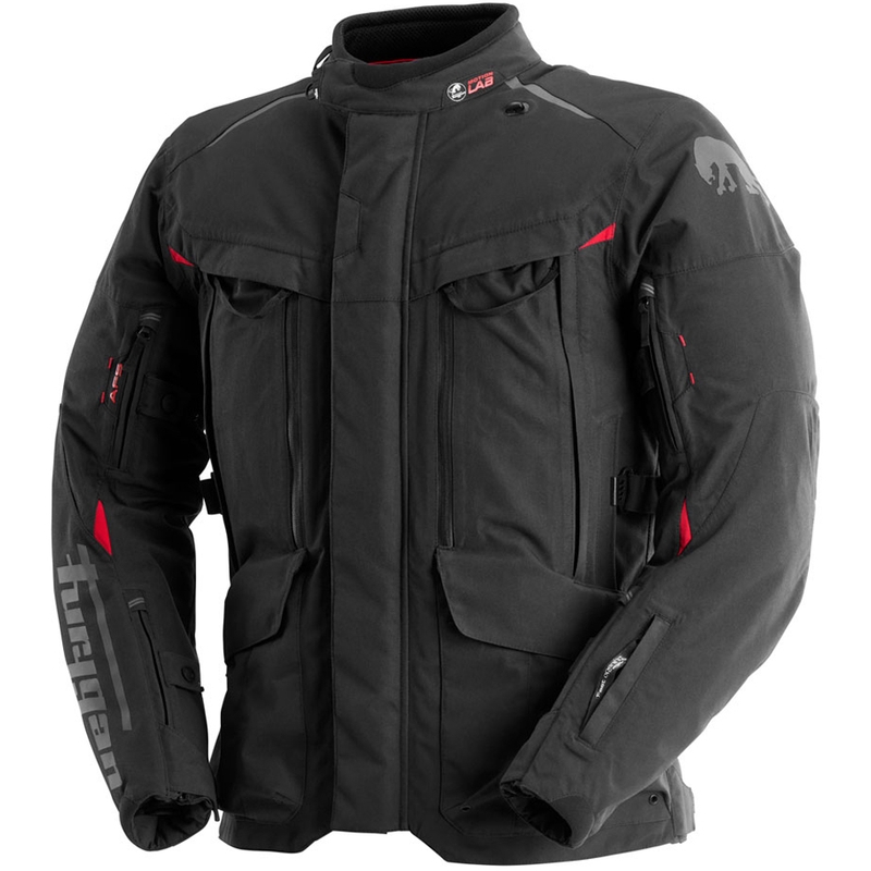 Bunda na motorku Furygan CHALLENGER 3C PRIMALOFT® černo-červená