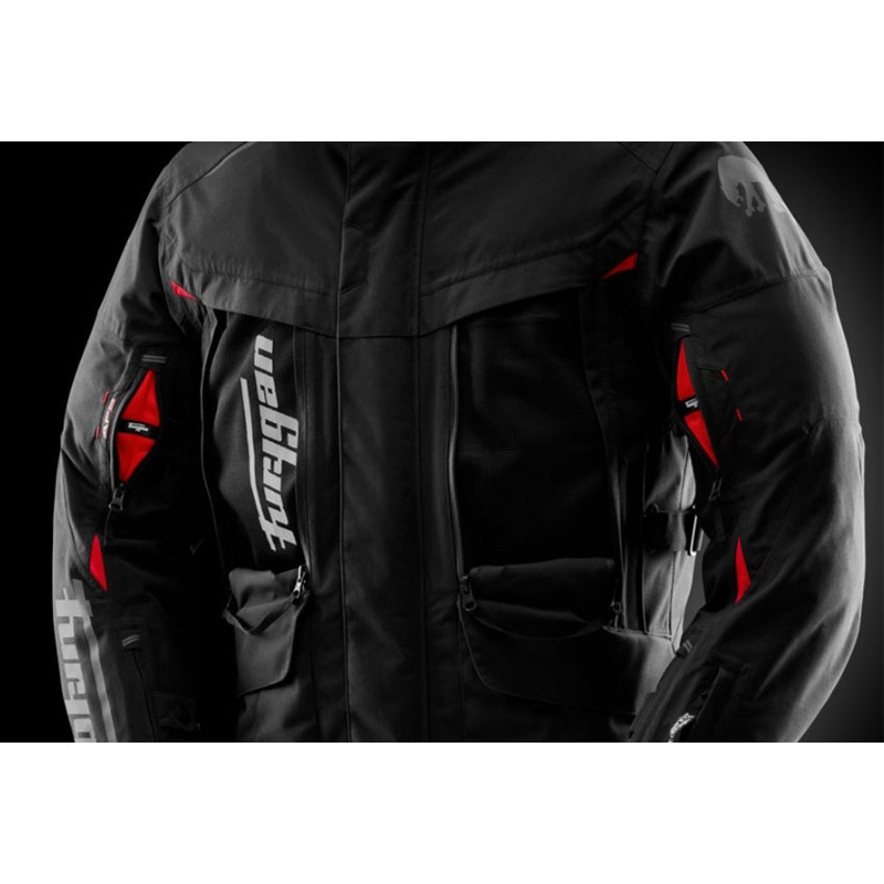 Bunda na motorku Furygan CHALLENGER 3C PRIMALOFT® černo-červená