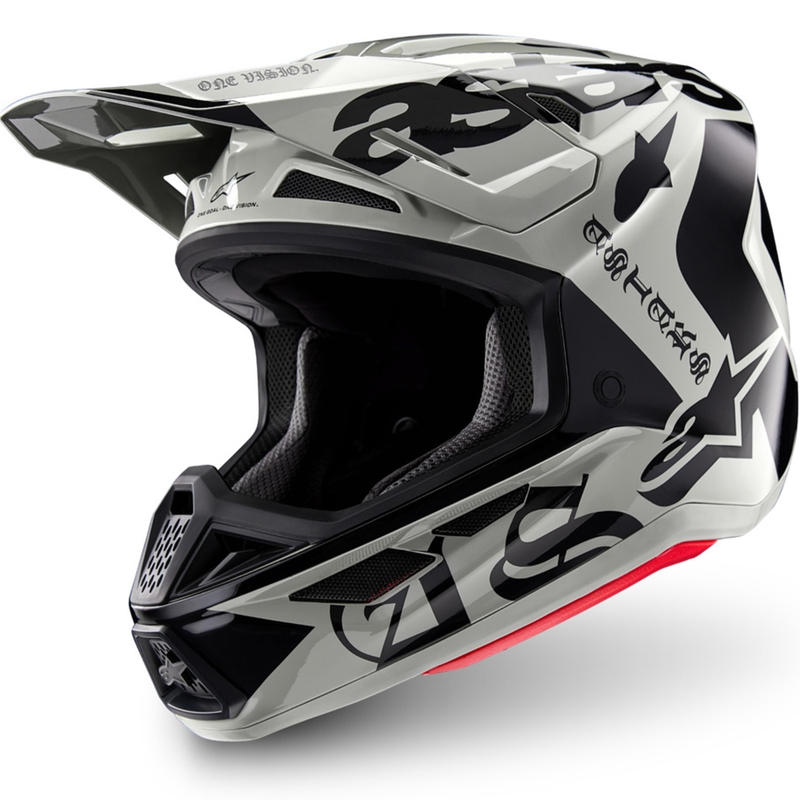 Motokrosová helma Alpinestars Supertech S-M7 limitovaná edice Wolf Dust pískovo-černá