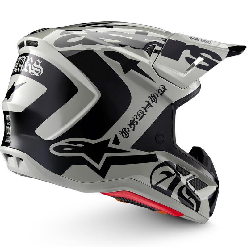 Motokrosová helma Alpinestars Supertech S-M7 limitovaná edice Wolf Dust pískovo-černá