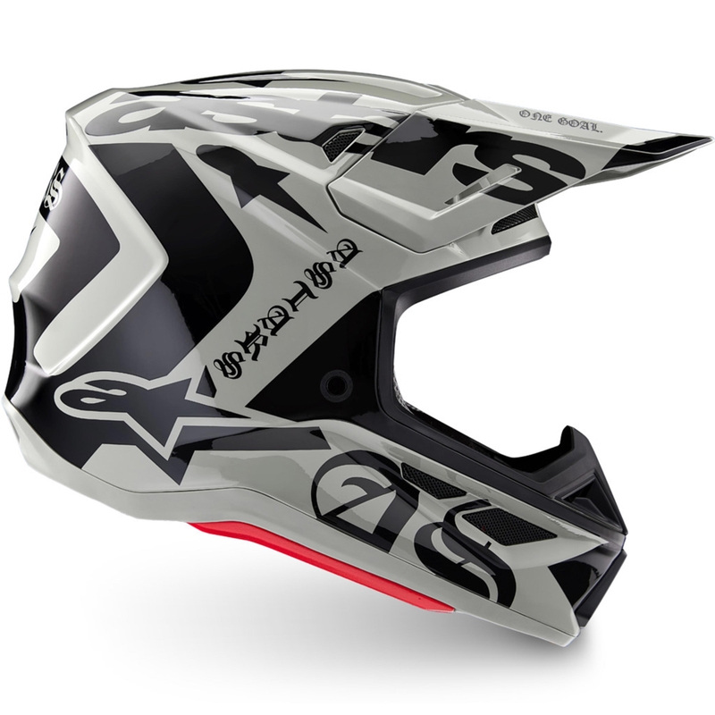 Motokrosová helma Alpinestars Supertech S-M7 limitovaná edice Wolf Dust pískovo-černá