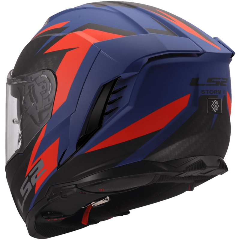 Integrální helma na motorku LS2 FF818 Storm III Dynamo modro-červená
