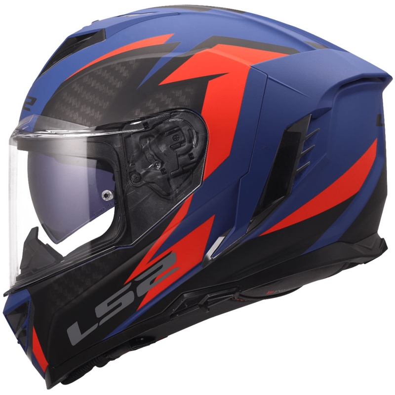 Integrální helma na motorku LS2 FF818 Storm III Dynamo modro-červená