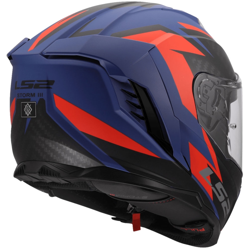 Integrální helma na motorku LS2 FF818 Storm III Dynamo modro-červená