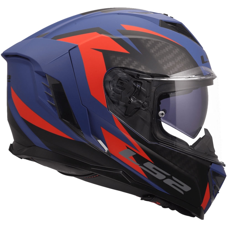 Integrální helma na motorku LS2 FF818 Storm III Dynamo modro-červená