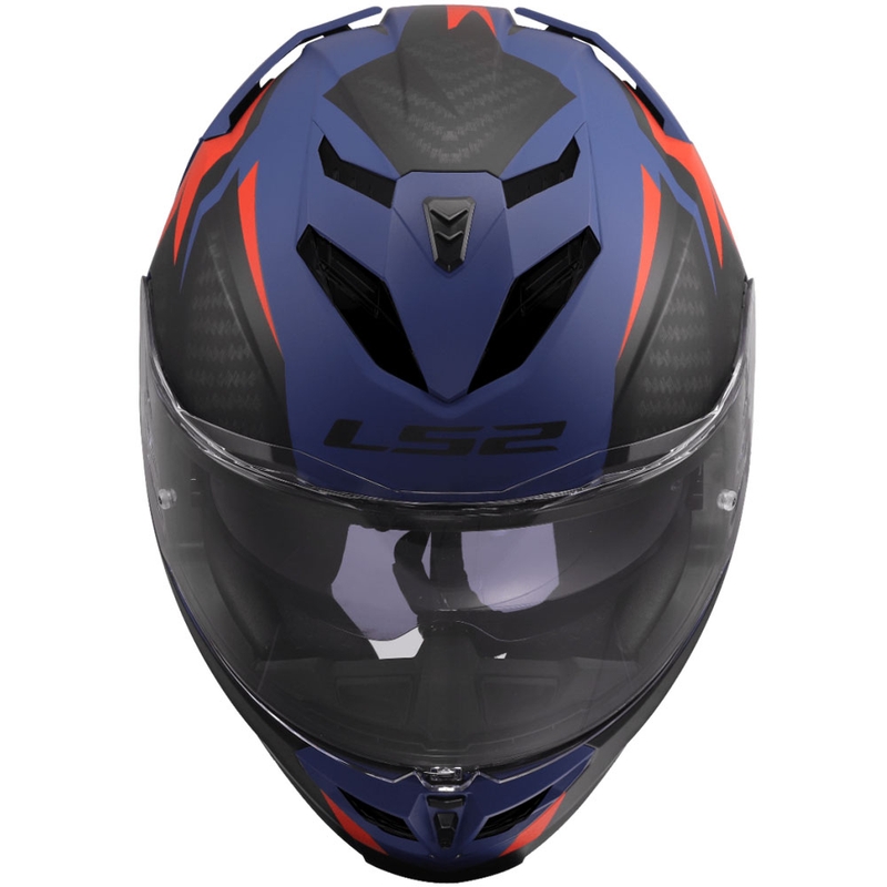 Integrální helma na motorku LS2 FF818 Storm III Dynamo modro-červená